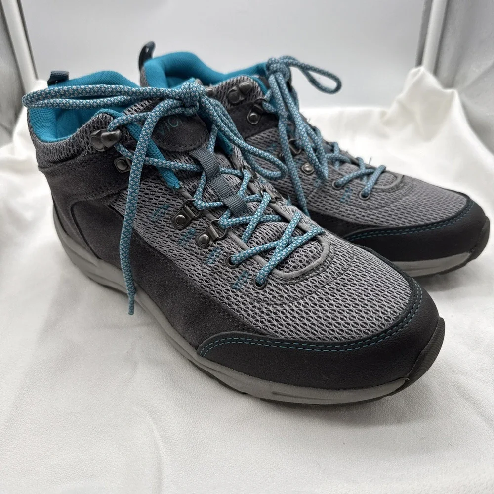 Vionic Action Cypress Hiking 3105 Woman's SZ 9.5 Shoe Blue And Grey